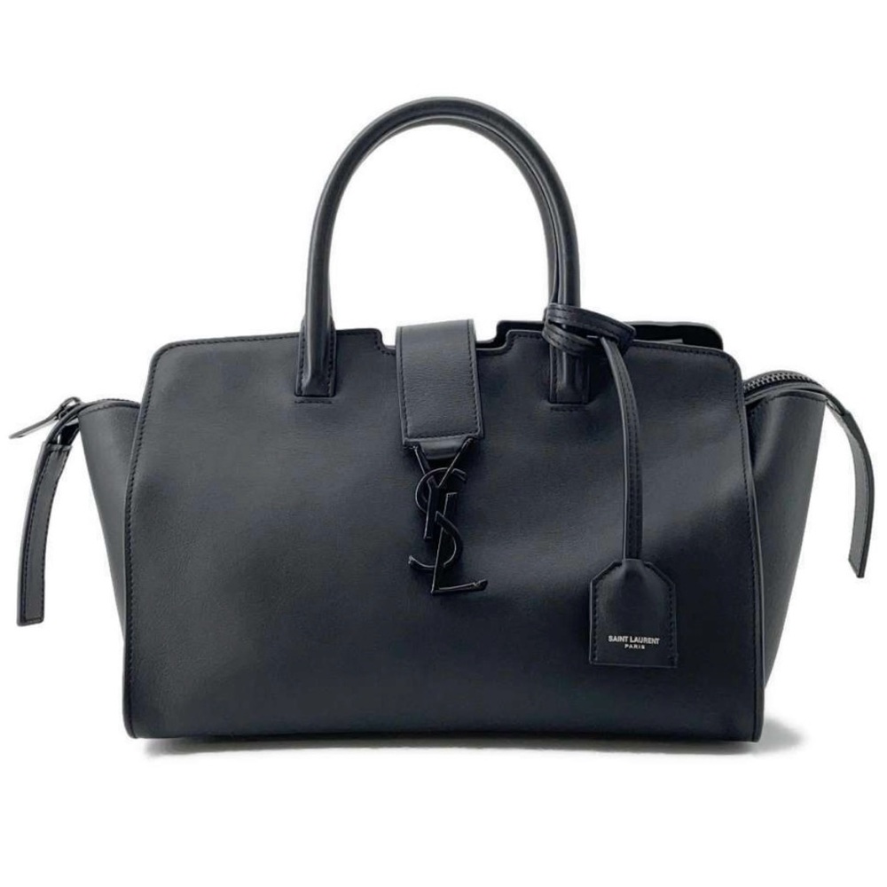 St Laurent Baby Downtown Cabas Bag. Black 25.5x18x12.5 cm. Pristine condition!
